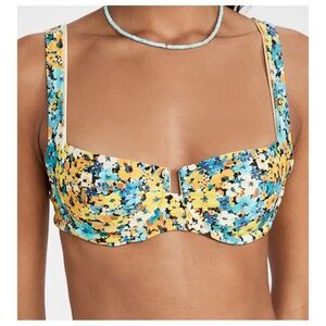 NWT! L*Space Camellia Printed Underwire Bikini Top